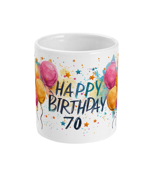 Tasse Joyeux Anniversaire 70