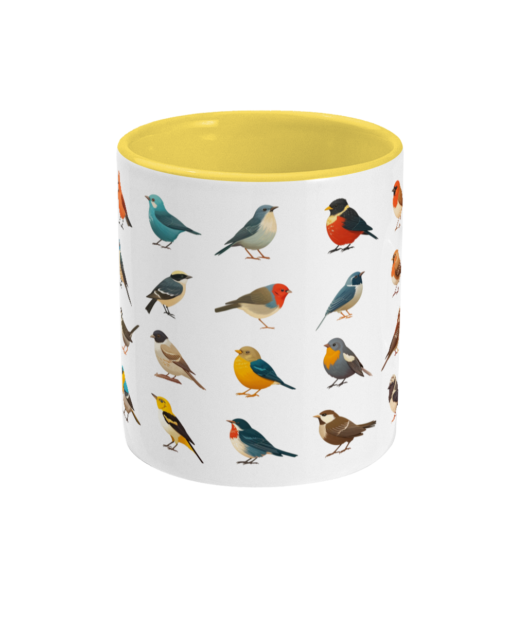 Gekleurde Mok Vogels