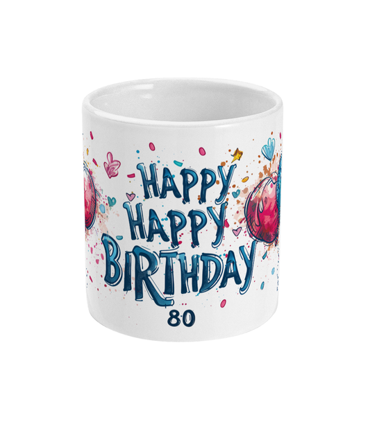 Tasse Joyeux Anniversaire 80