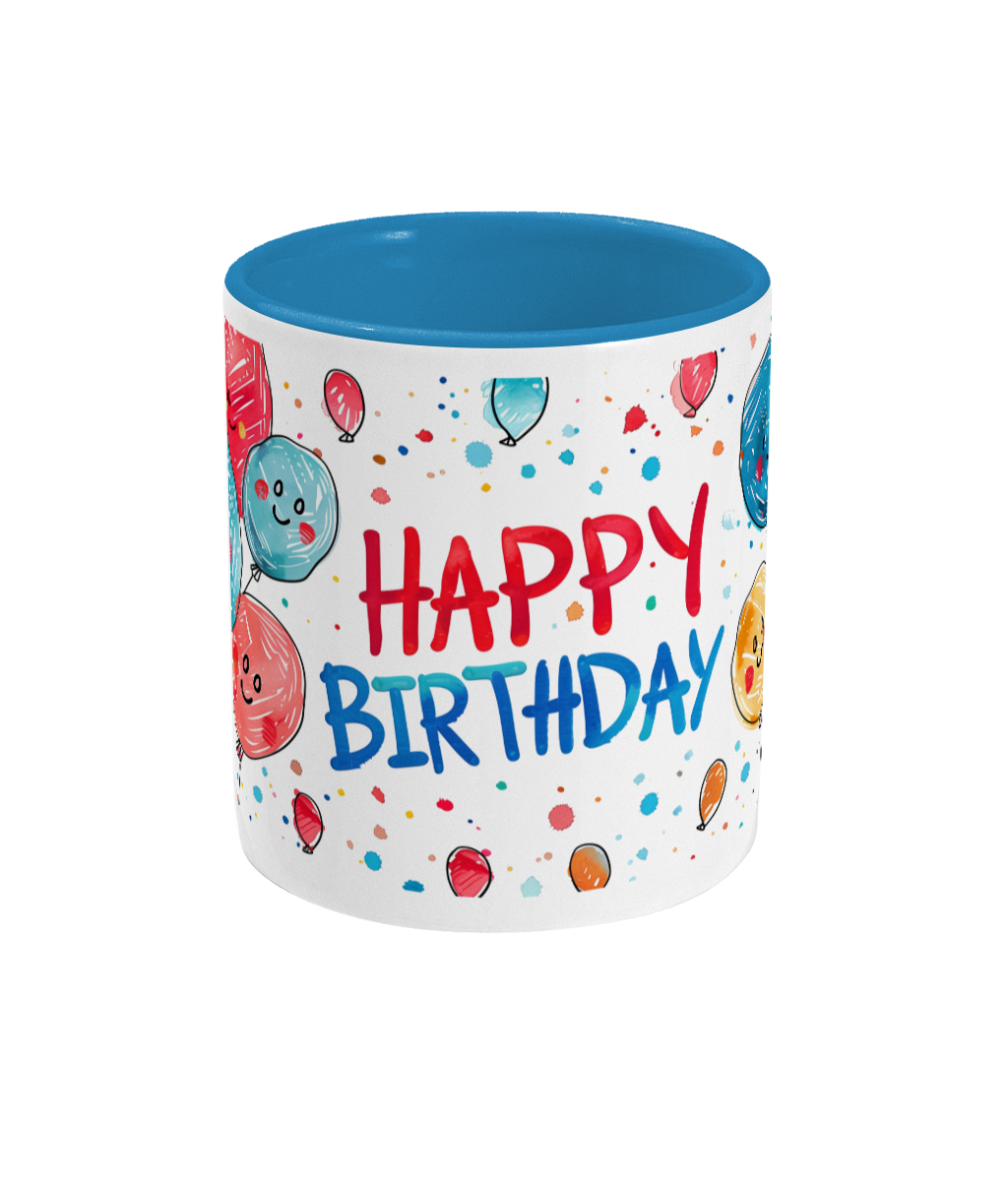 Tasse colorée Joyeux anniversaire