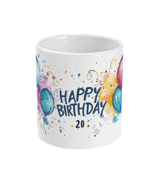 Tasse Joyeux anniversaire 20