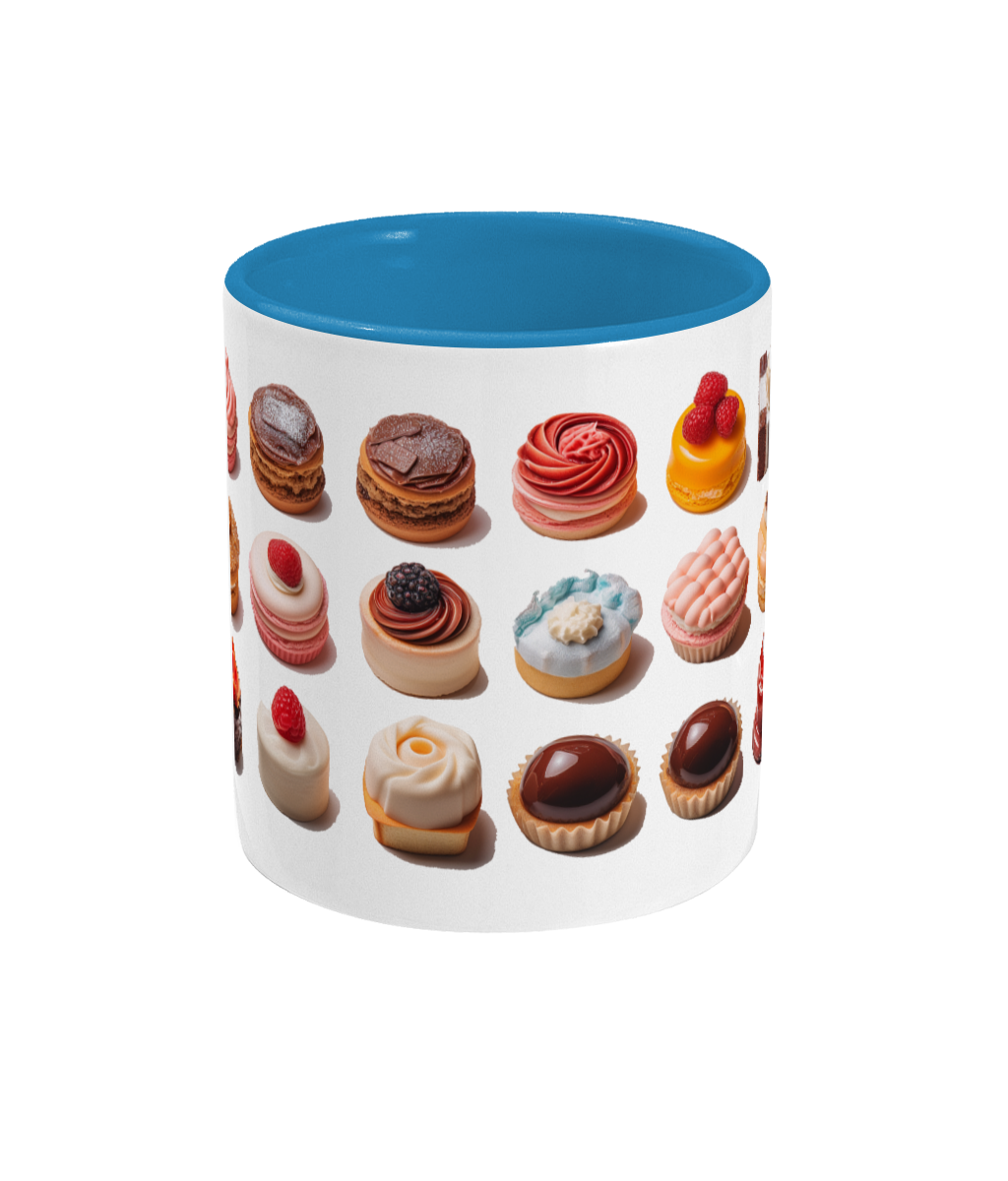 Colored Mug of Pastries