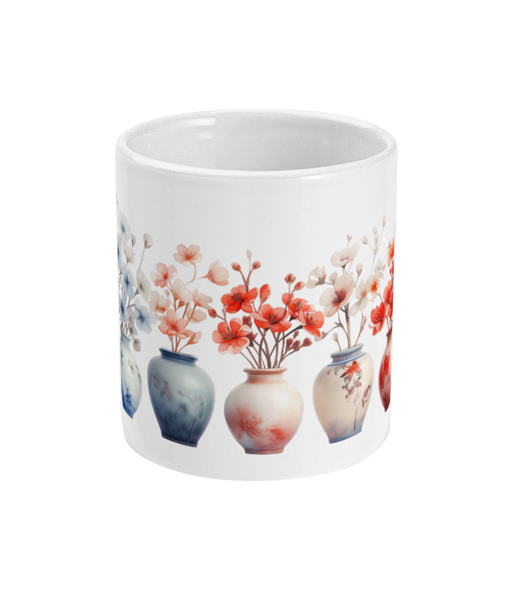 Fleurs dans une tasse
