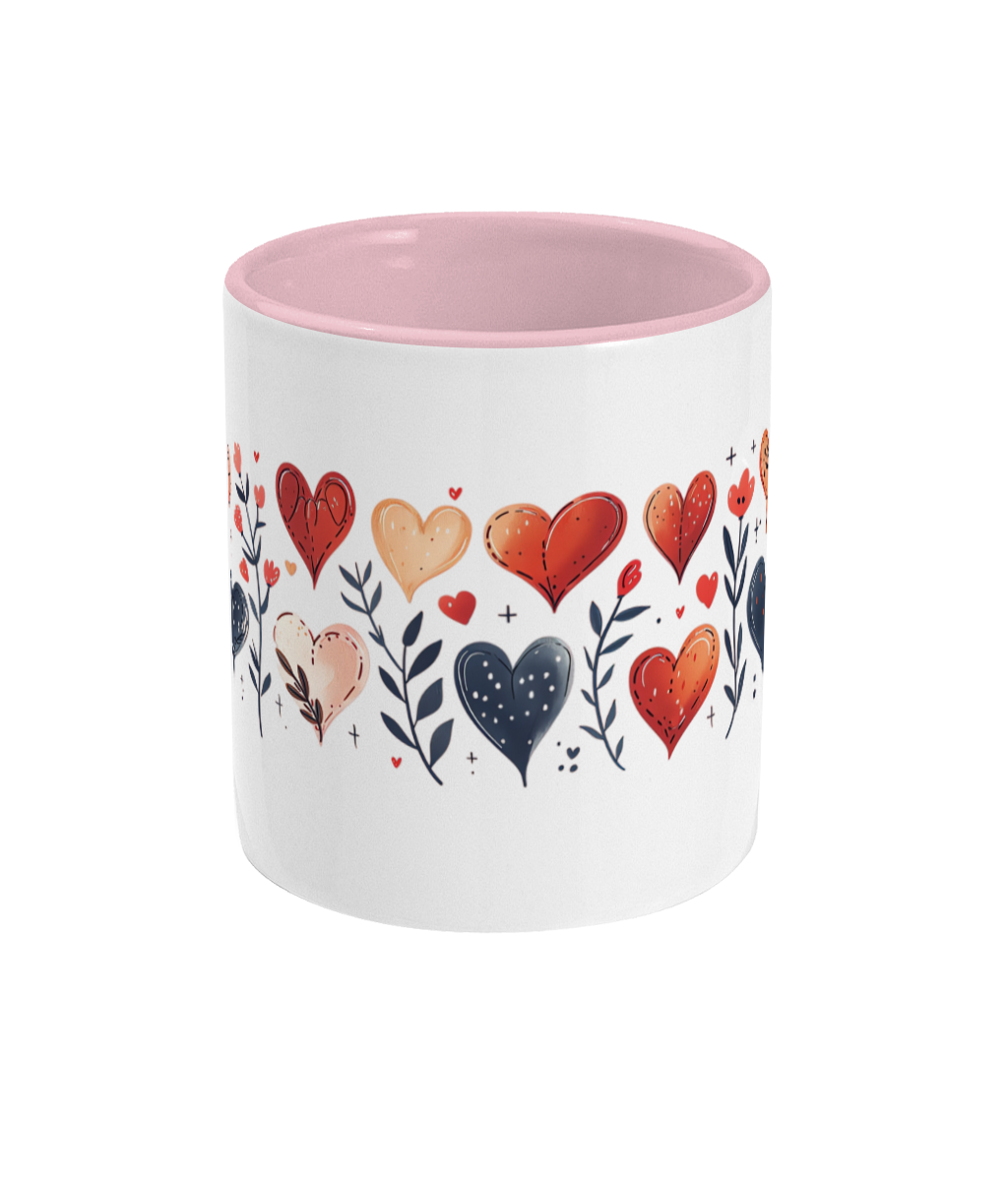 Colored Mug Hearts