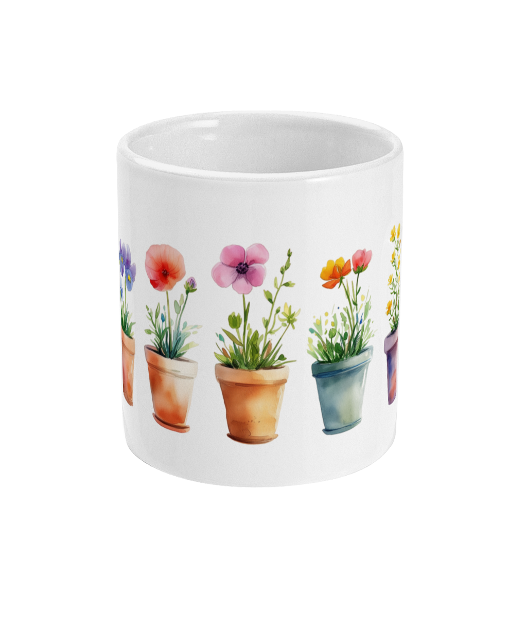 Fleurs dans une tasse