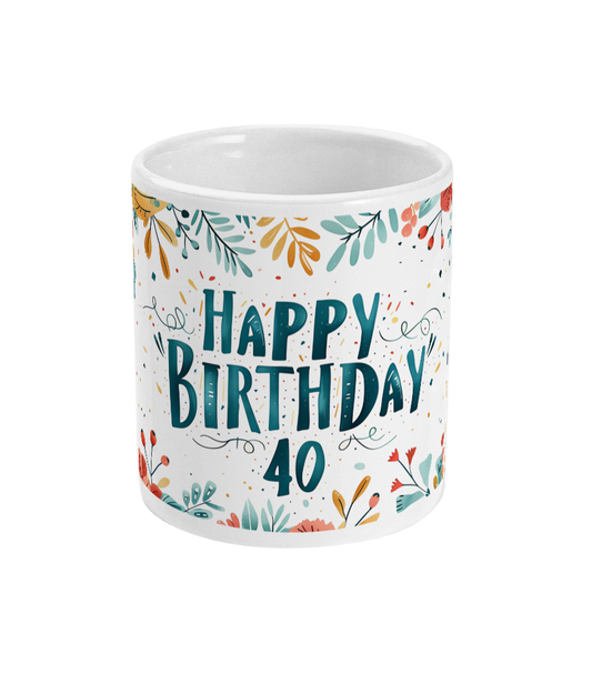 Tasse Joyeux anniversaire 40 ans