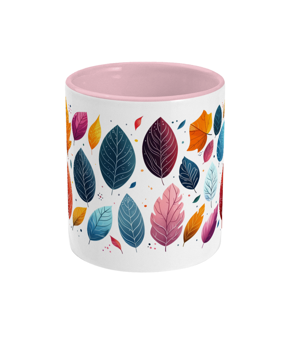Colored Mug Leaves