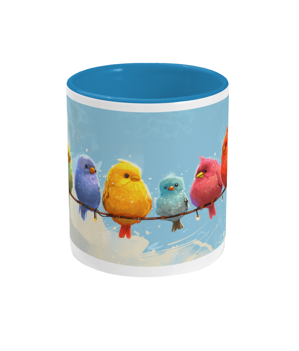 Gekleurde Mok Vogels