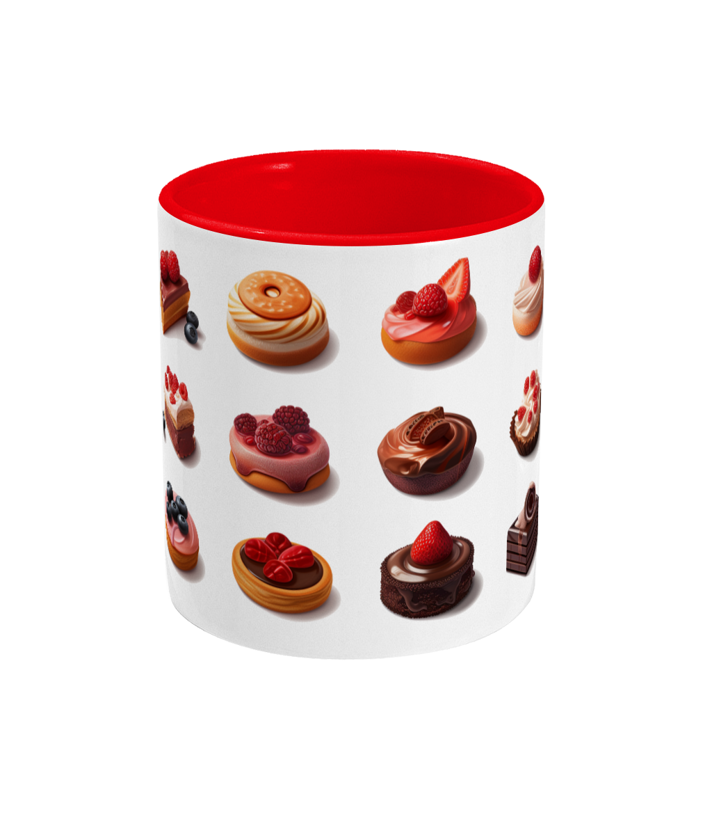 Colored Mug of Pastries