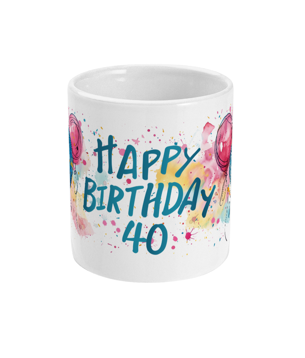 Tasse Joyeux anniversaire 40 ans