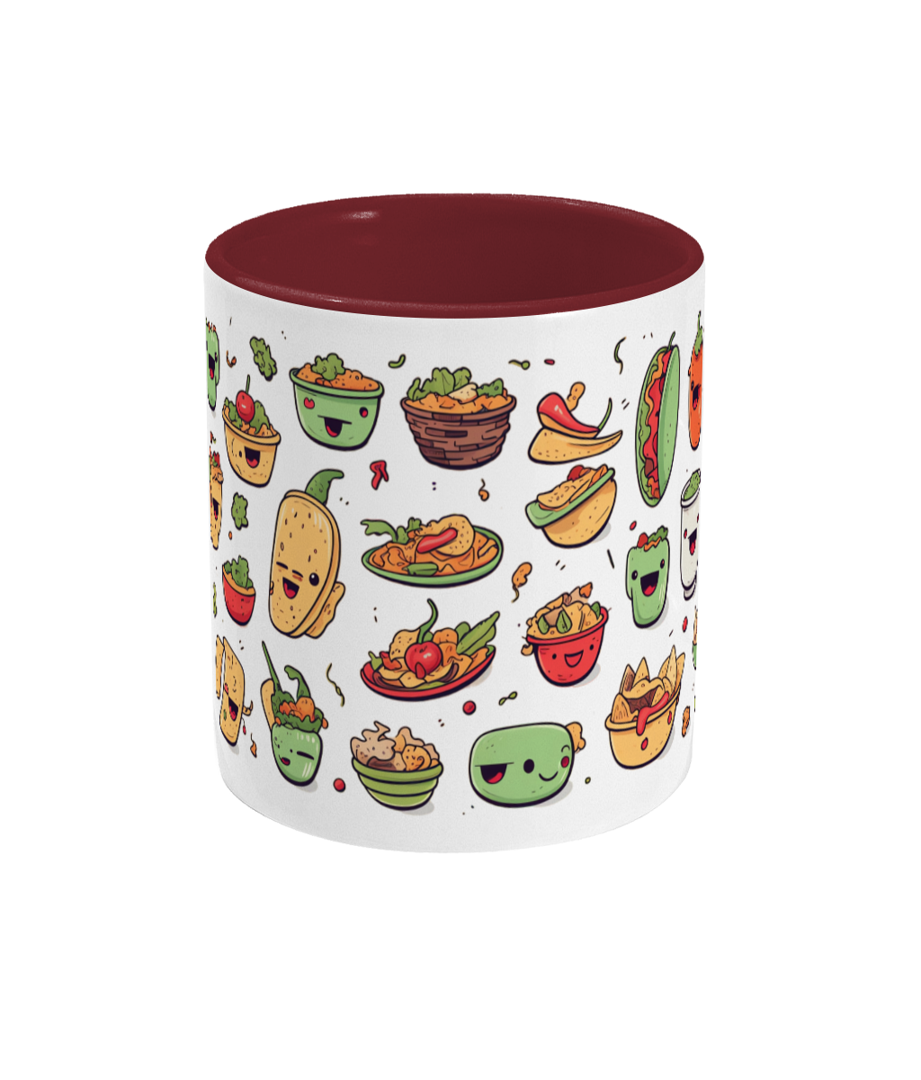 Tasse colorée Nourriture mexicaine