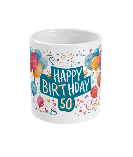 Tasse Joyeux anniversaire 50 ans
