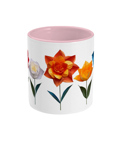 Colored Mug Flowers
