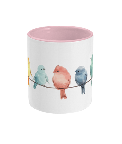 Colored Mug Birds