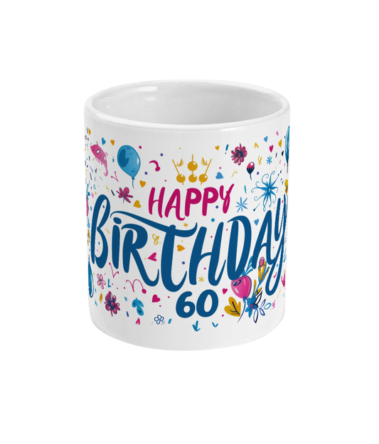 Tasse Joyeux anniversaire 60 ans