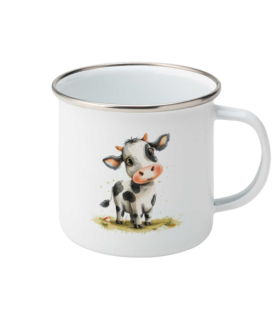 Enamel Mug Cow