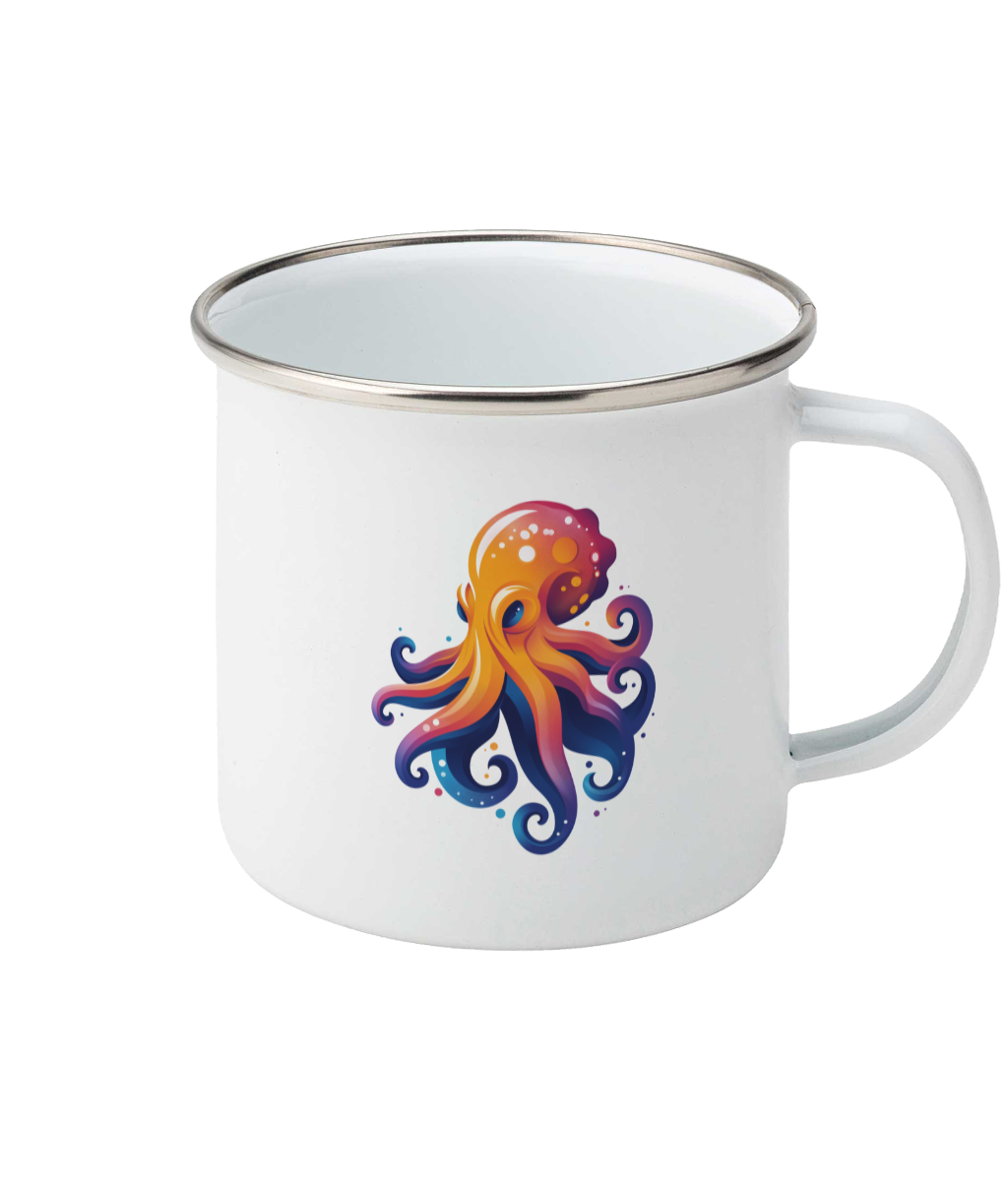 Tasse en émail avec logo