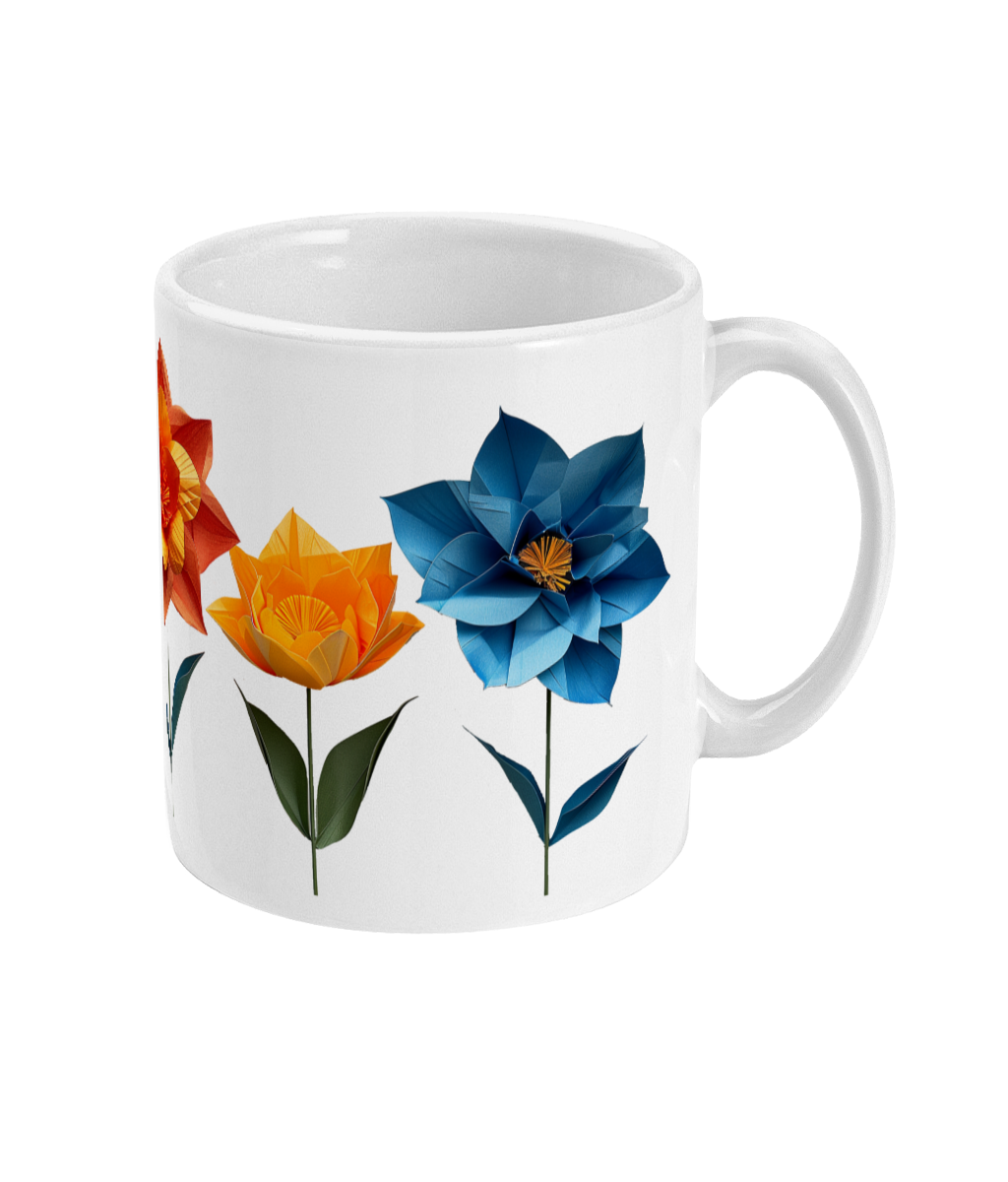 Fleurs dans une tasse