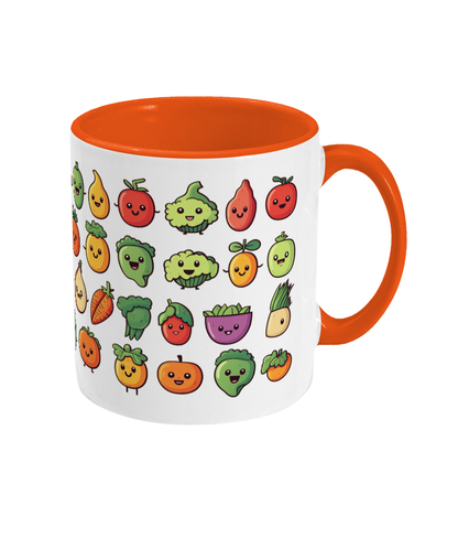 Colored Mug Fruit and vegetables
