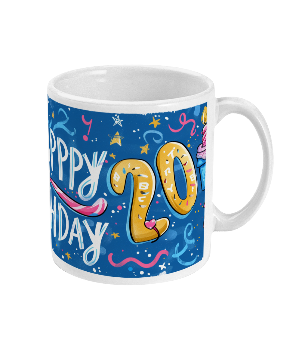 Tasse Joyeux anniversaire 20