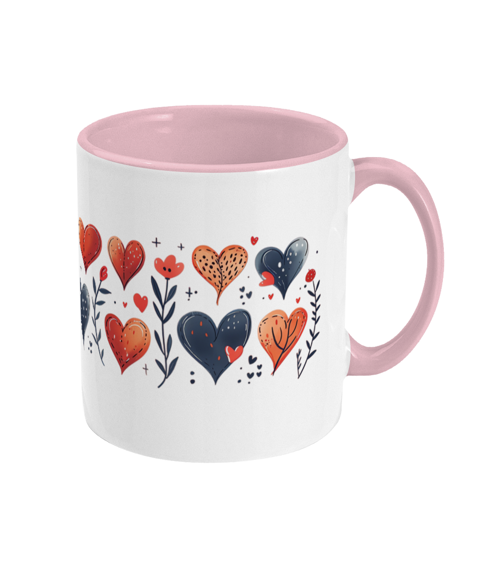 Colored Mug Hearts