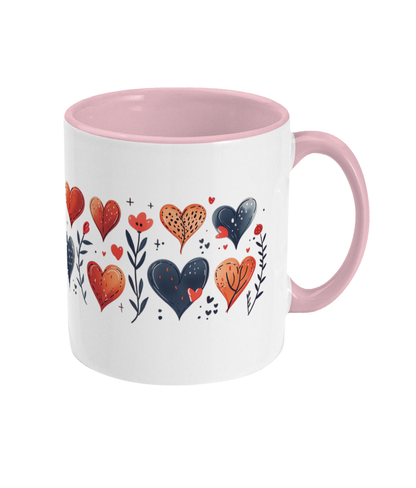 Colored Mug Hearts
