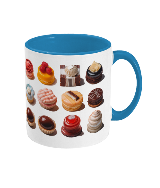 Colored Mug of Pastries