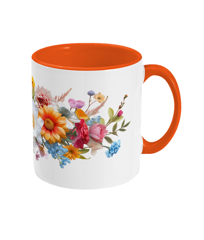Colored Mug Flowers
