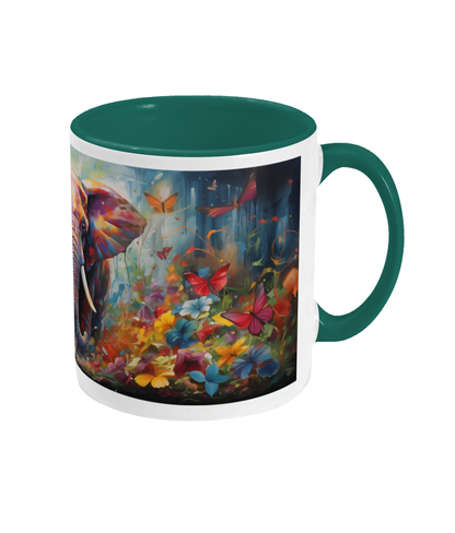Mug coloré Éléphant dans la forêt