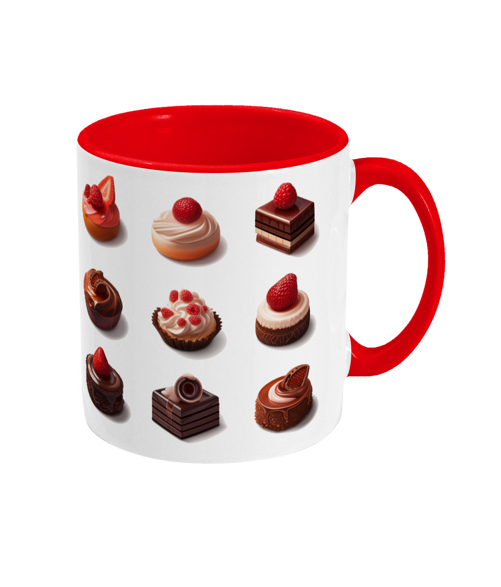 Colored Mug of Pastries