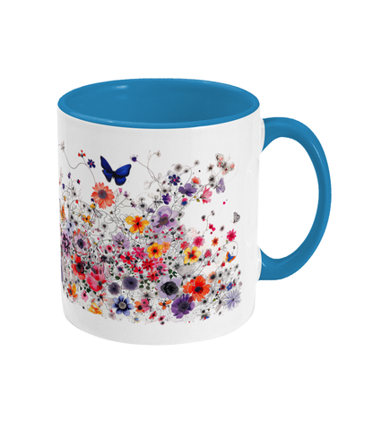 Colored Mug Flowers