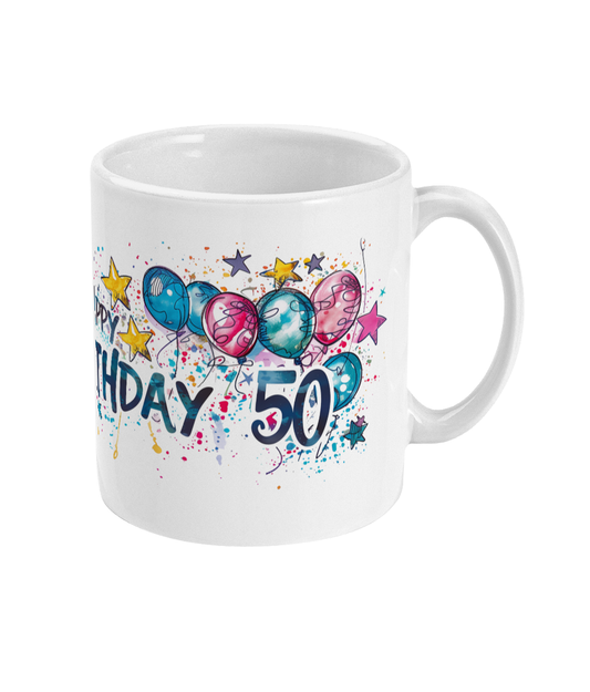 Tasse Joyeux anniversaire 50 ans
