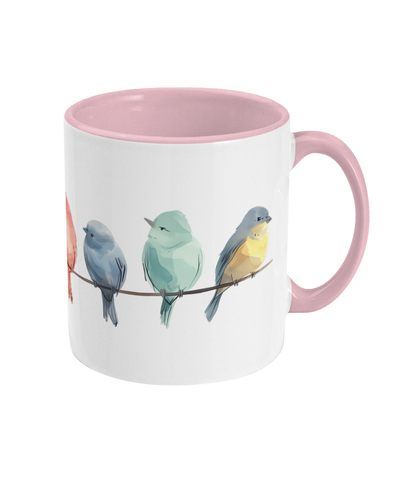 Colored Mug Birds