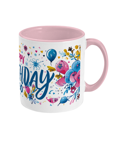 Tasse colorée Joyeux anniversaire 60 ans