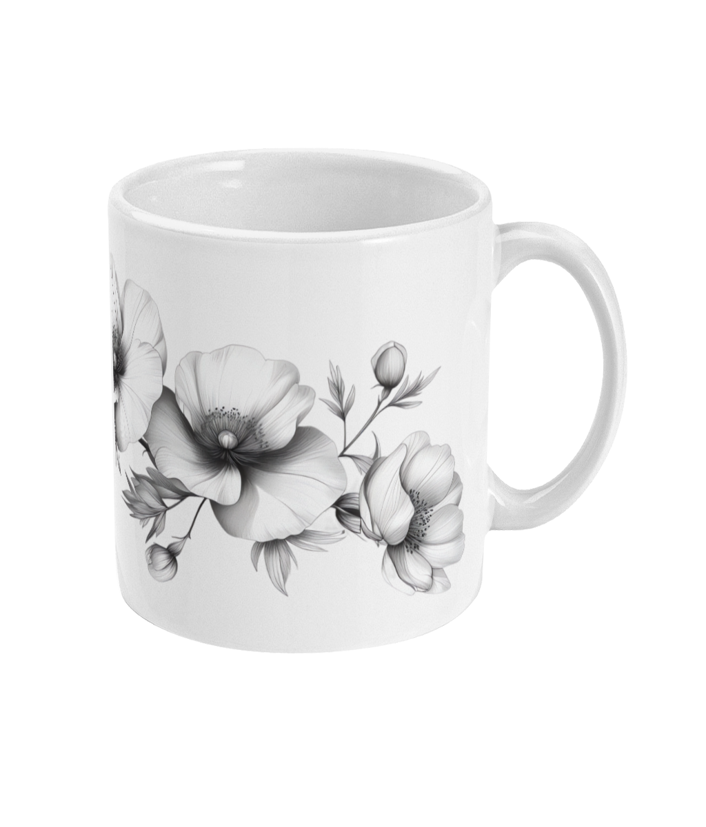 Fleurs dans une tasse