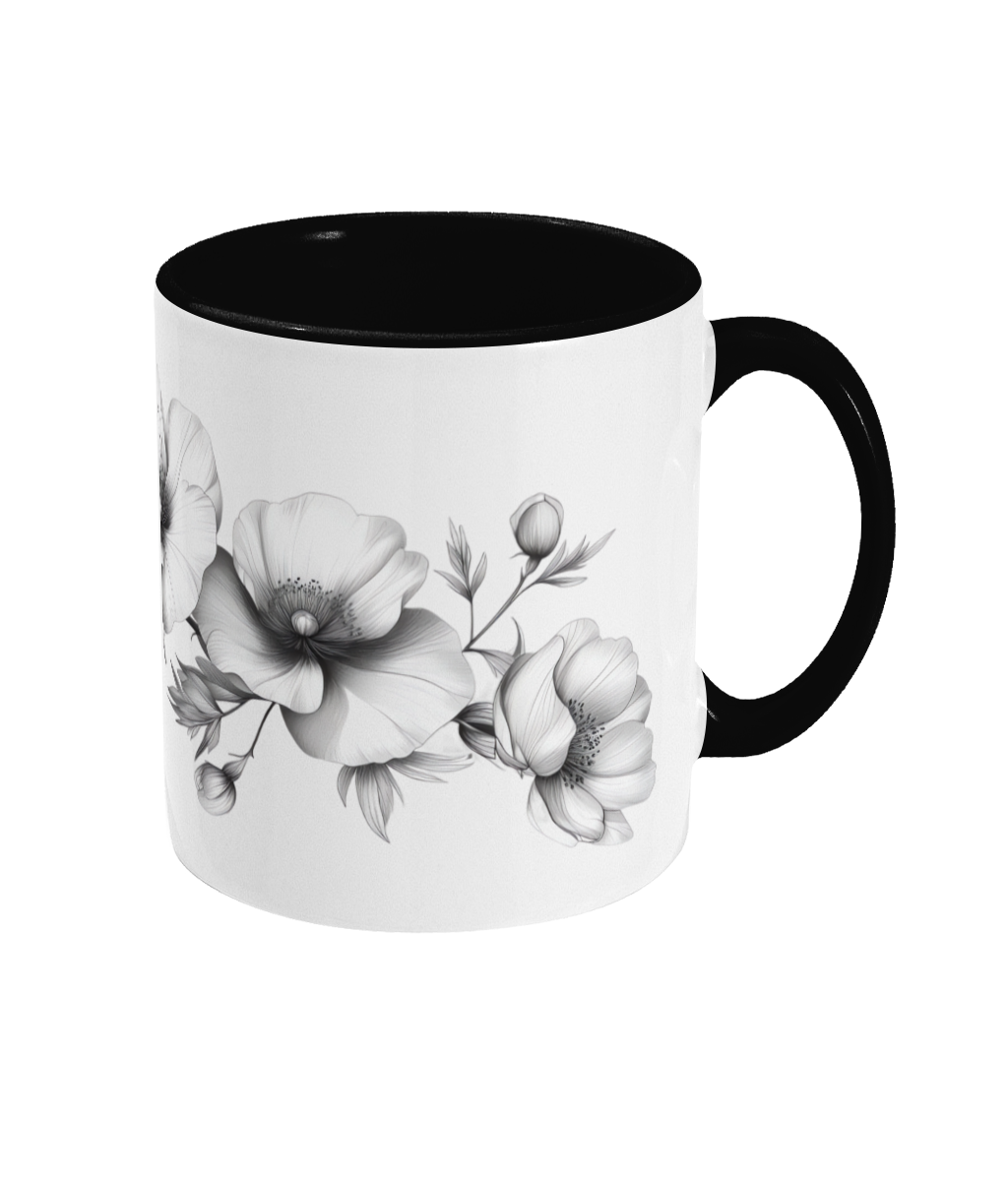 Colored Mug Flowers