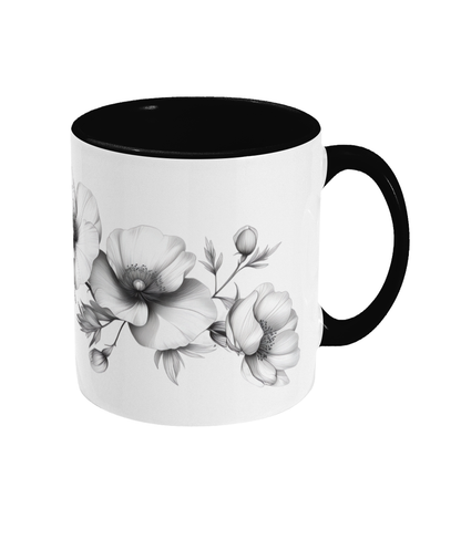 Colored Mug Flowers