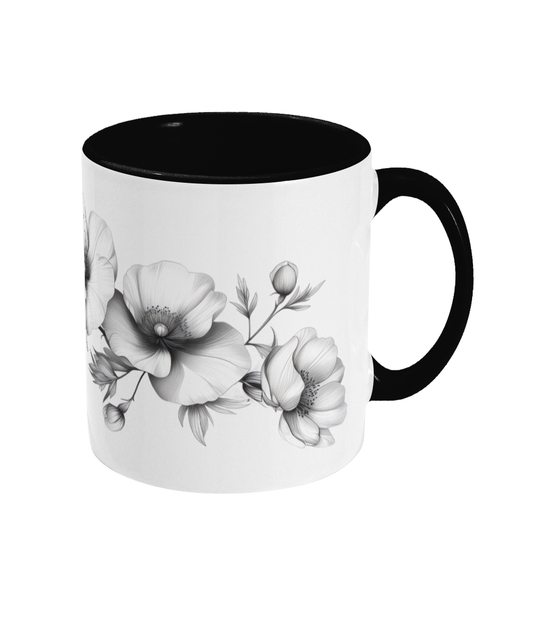 Colored Mug Flowers