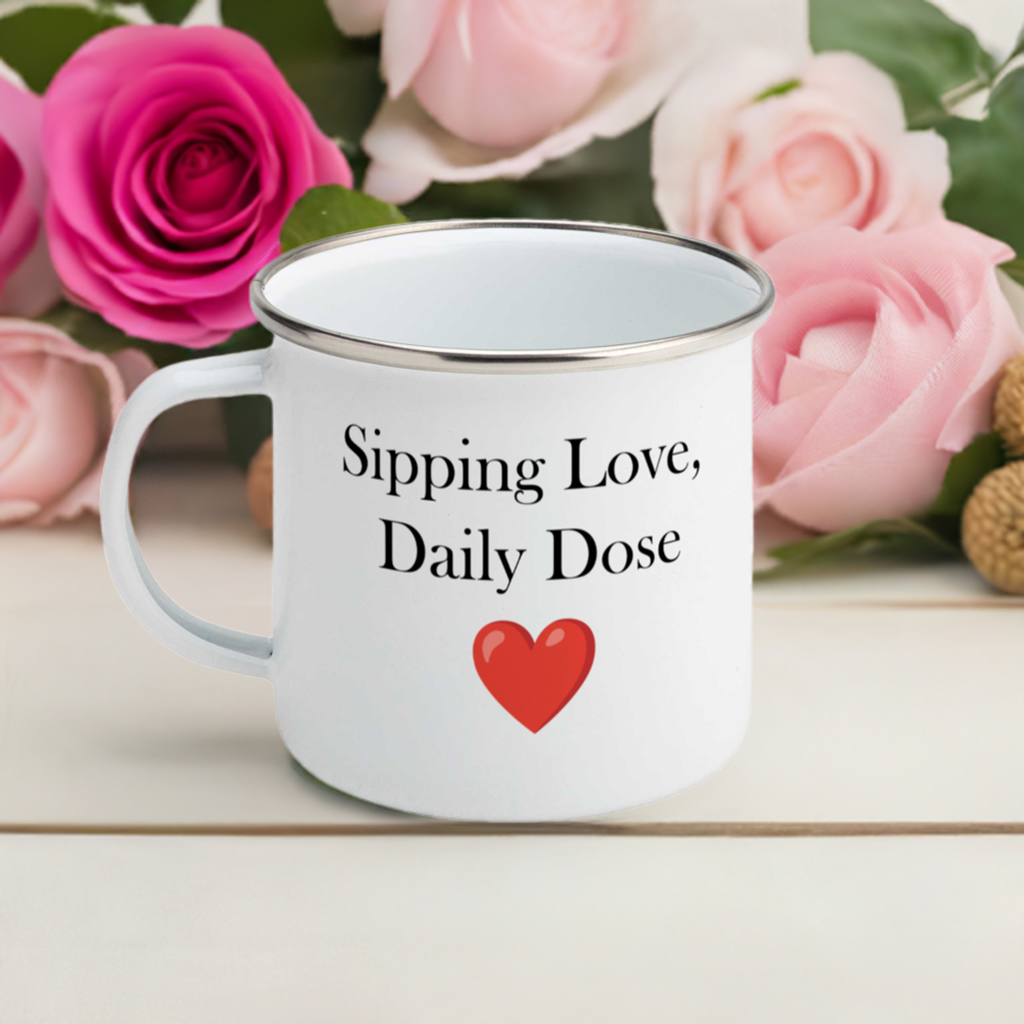 Personalized Metal Valentine's Mug - Your Love, Your Design