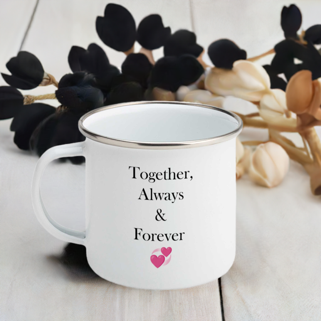 Personalized Metal Valentine's Mug - Your Love, Your Design