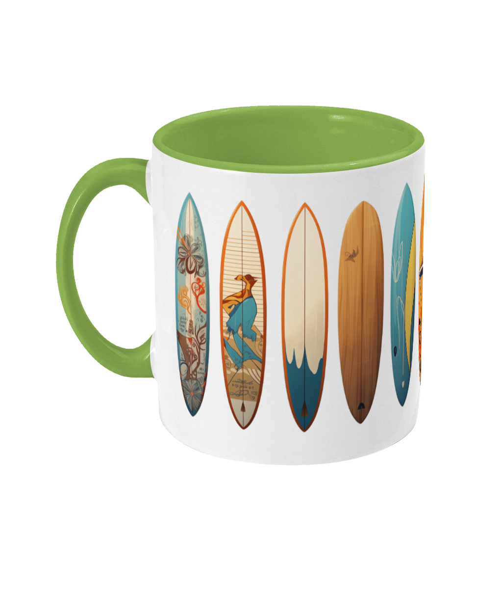 Colored Mug Surfboards