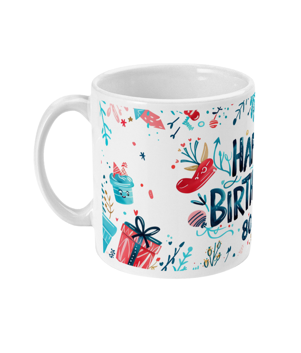 Tasse Joyeux Anniversaire 80