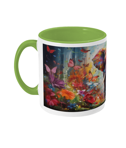 Mug coloré Éléphant dans la forêt