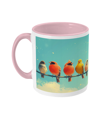 Gekleurde Mok Vogels