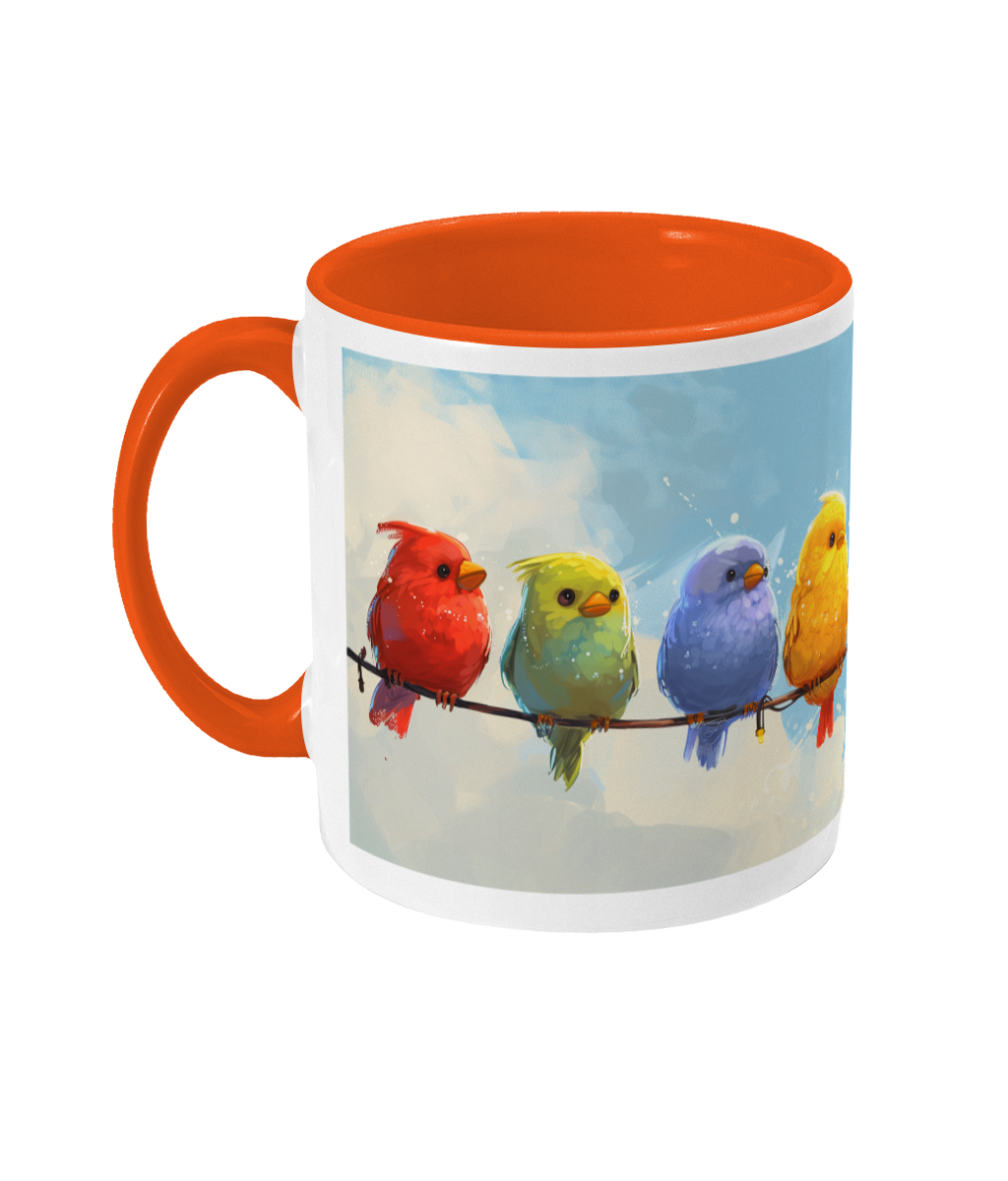 Gekleurde Mok Vogels
