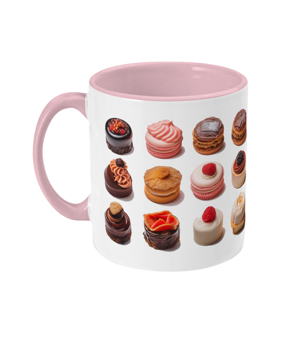 Colored Mug of Pastries