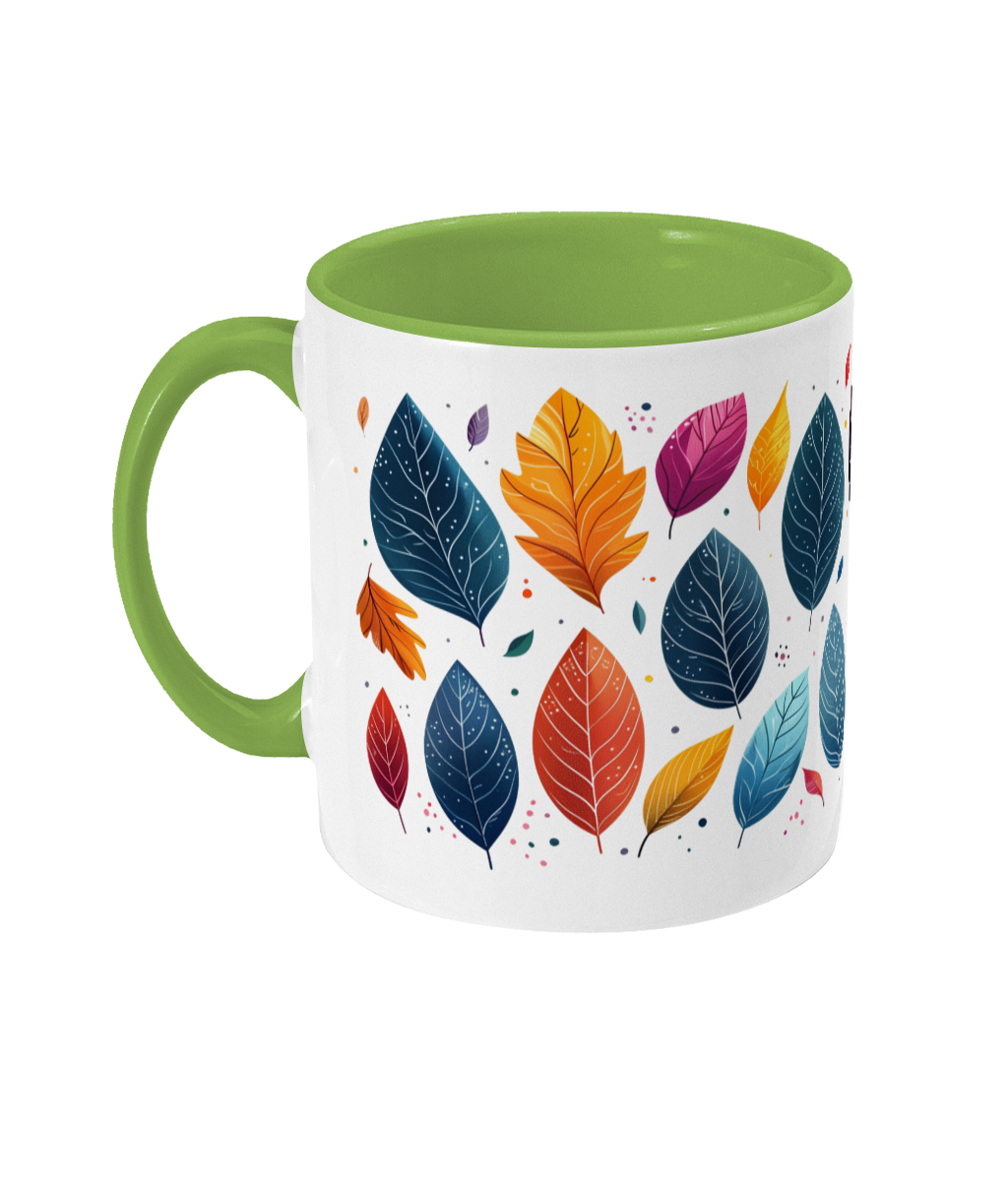 Colored Mug Leaves