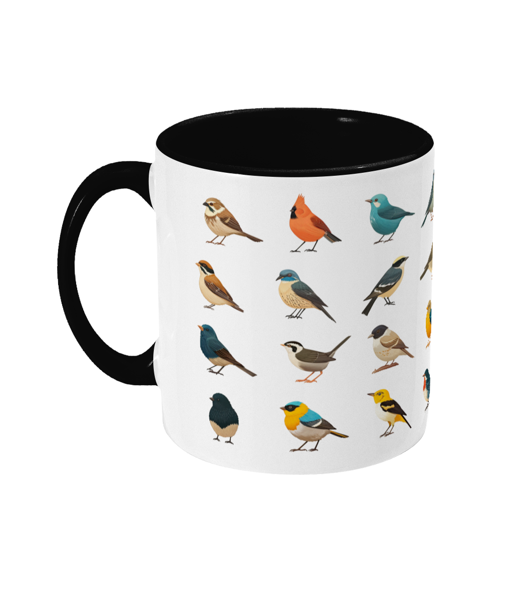 Gekleurde Mok Vogels