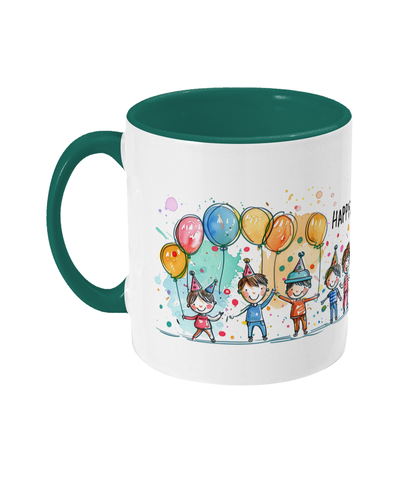 Tasse colorée Joyeux anniversaire