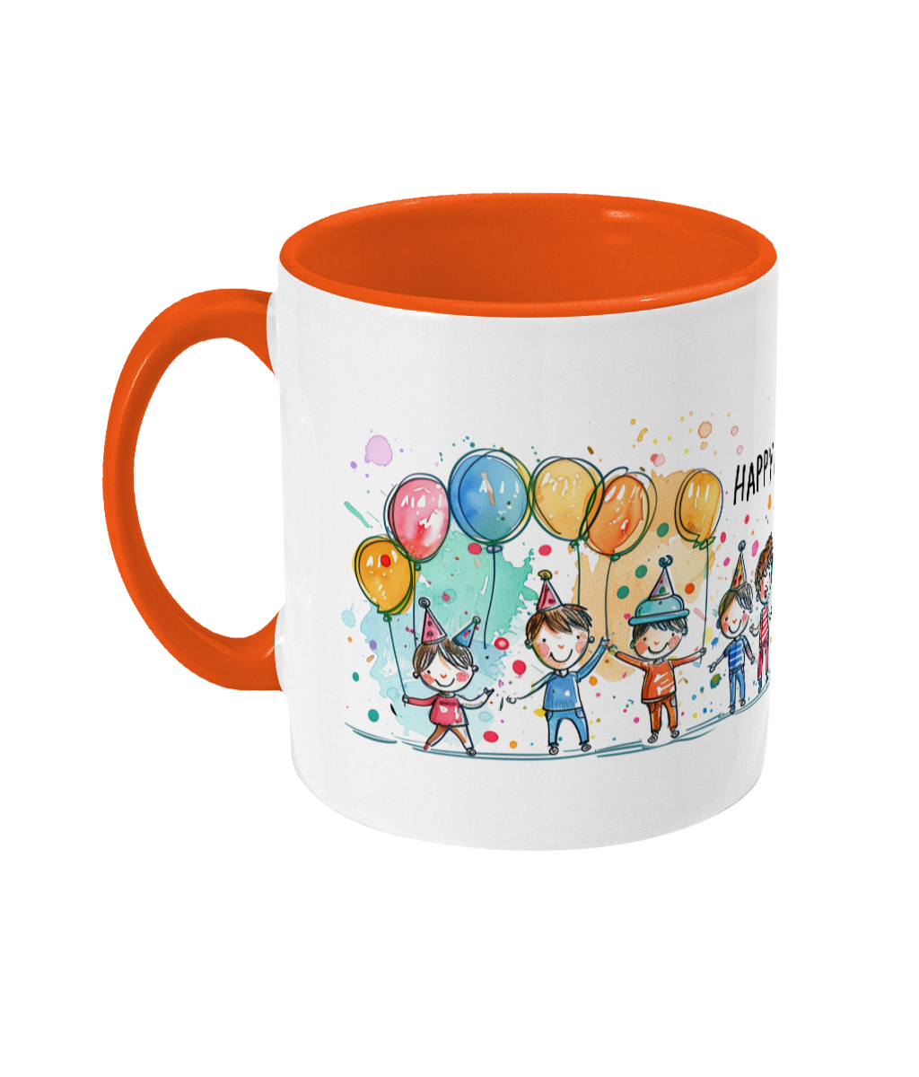 Tasse colorée Joyeux anniversaire